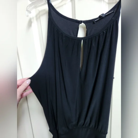 White House Black Market Black Wide Leg Jumpsuit, Size Small NWT - Picture 4 of 9